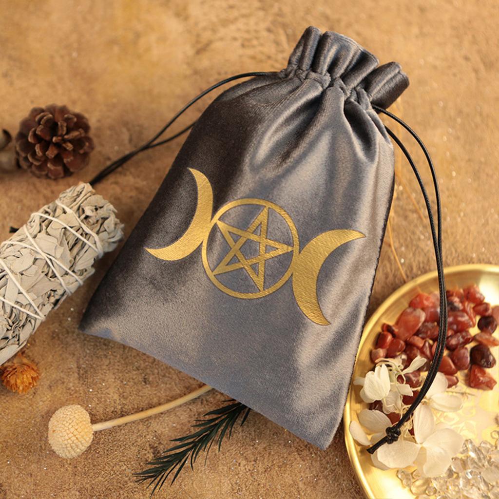 Board Game Cards Drawstrings Bag Tarot Card Velvet Bag Jewelry Pouches Oracles Card Organizers Witchcrafts Supplies