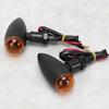 Motorcycle Waterproof Turn Signal Light Indicator Lamp Modification Accessory (Black)