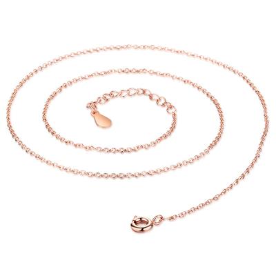 Hypoalergenní náhrdelníky z ryzího stříbra 925 pro ženy, článkový řetízek na přívěsek dz264