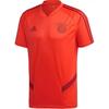 Bayern Monachium Koszulka Piłkarska Treningowa Oddychająca Krótki Rękaw Męskie Top Czerwony DX9154