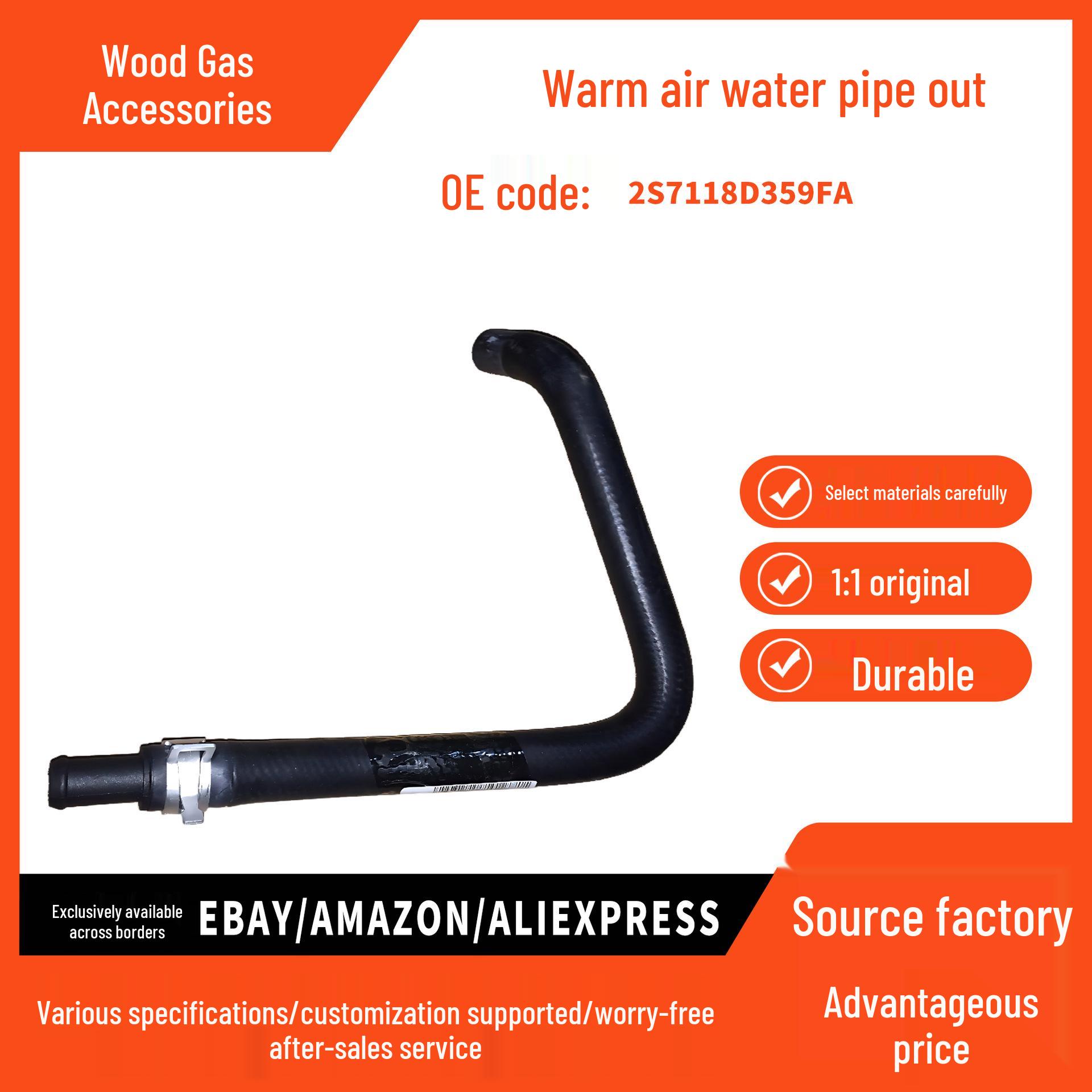 Heater Hose Water Tank Outlet for Ford Mondeo 2000-2007 2.5T (Part #2S7118D359FA) pokess