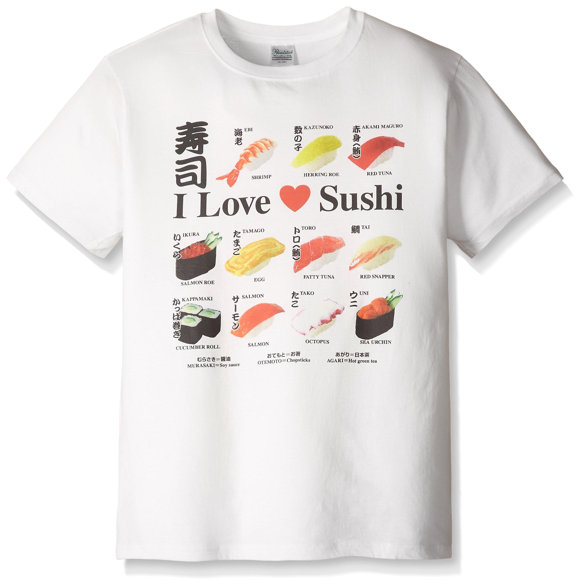 

I Love Sushi L size T-shirt