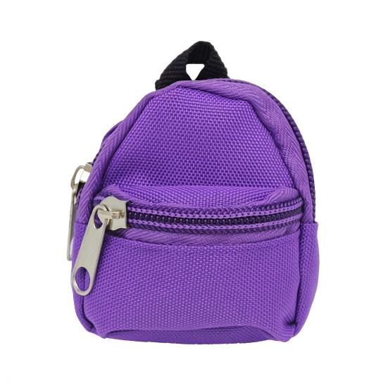 Mini Backpack Coin Purse, Scratch Resistant Zippered Compartment Keychain Bag, Waterproof Oxford Cloth Earphone Case