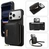 Leather Texture Phone Case IPhone 17 Pro Max Crossbody Wallet Flip Cover