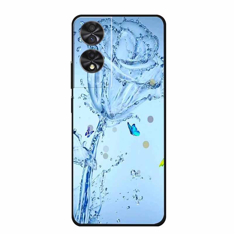 Para TCL 40 NxtPaper 4G 6.78" Funda Animales TPU Silicona Suave Fundas de Teléfono Cubierta para TCL40 NxtPaper Protector Lobo Dibujos Animados Coque