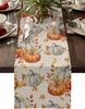 Herfst Dankzegging Pompoenen Linnen Tafelkleed Feestdecor Wasbaar Herfst Esdoornbladeren Keuken Eettafel Lopers Herfst Decor