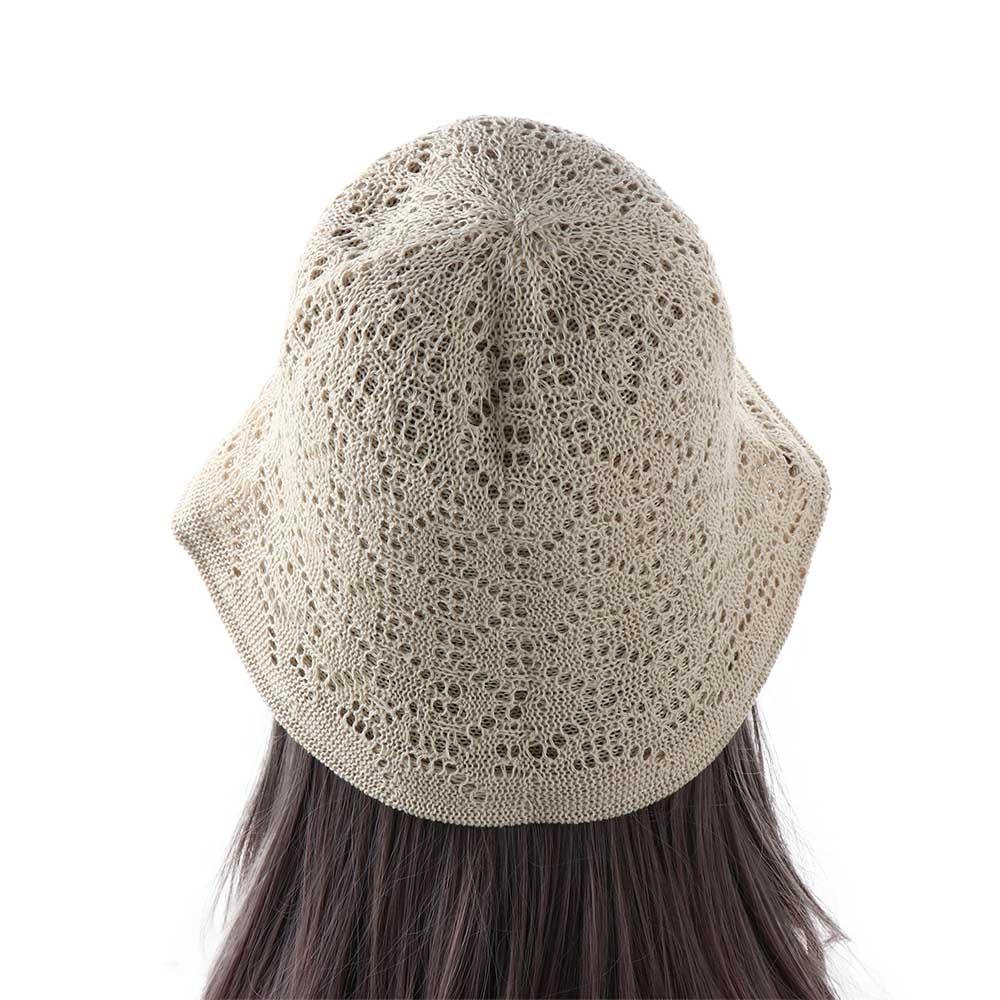 Knitted Hat Spring Basin Pure Color Caps Linen Bucket Hat Korean Style Caps Female Hats Sun Hat