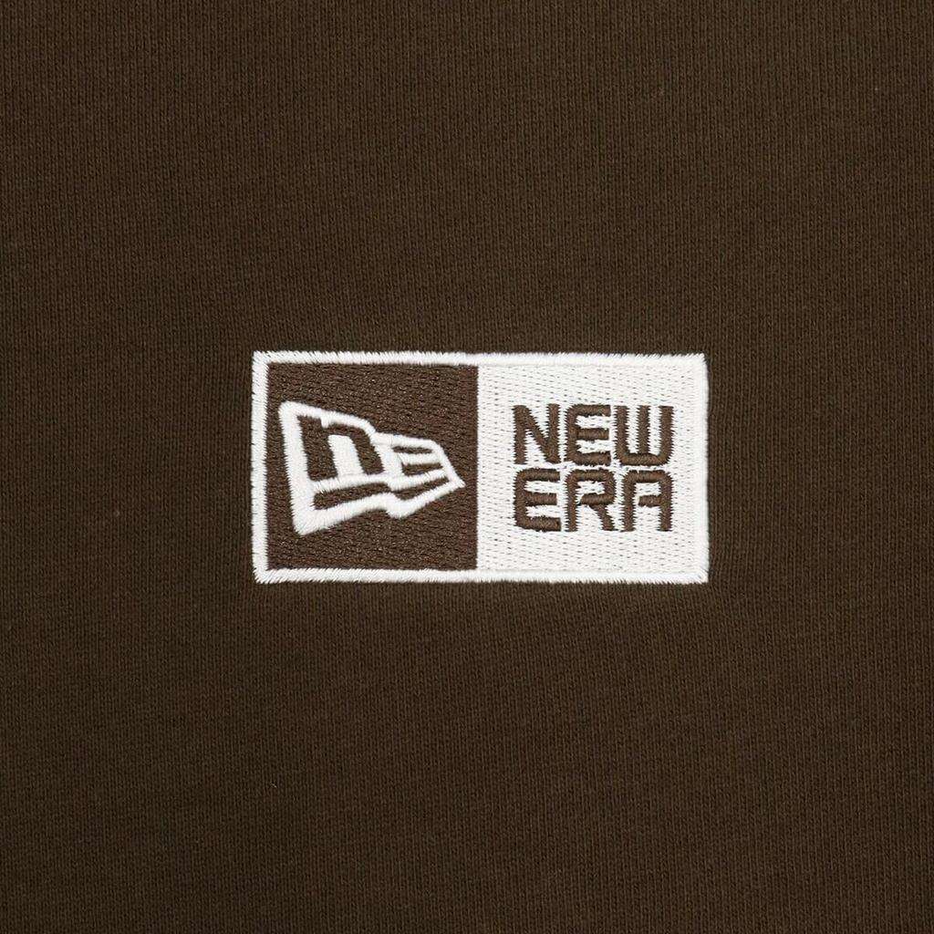 New Era PARKER Long Sleeve Box Logo Onspotz Exclusive Walnut L Sweat Pullover Hoodie Box Logo Embroidery