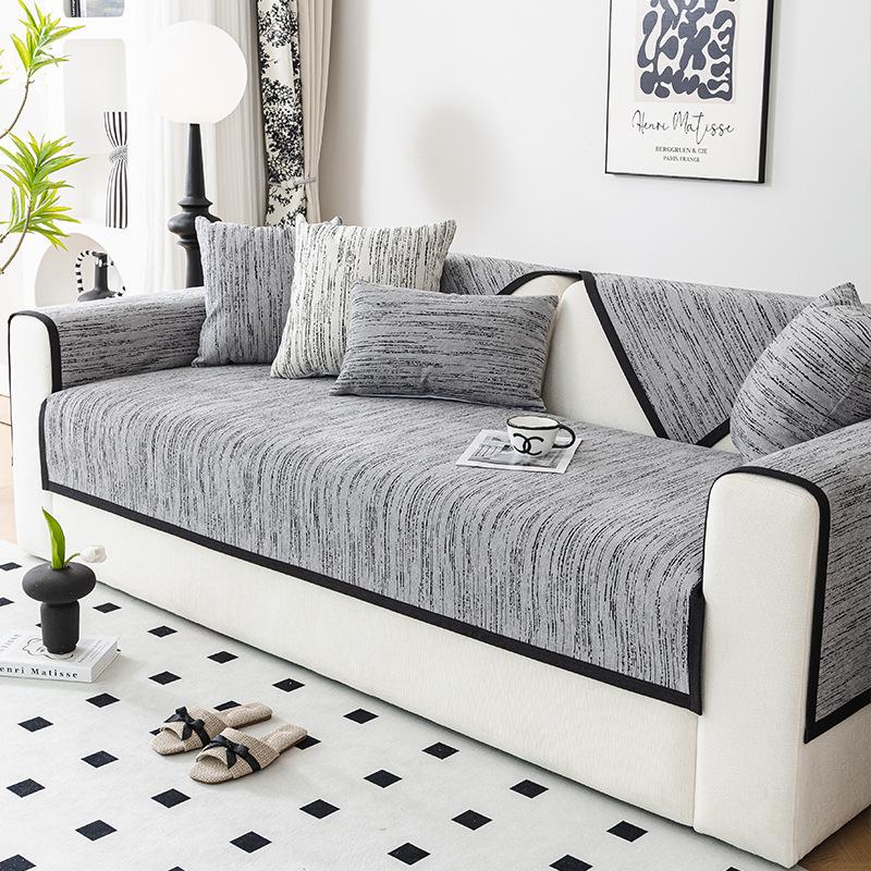 Chenille Sofa Cushion Non-Slip Anti-Scratching Four Seasons Universal Living Room Sofa Cover Cloth Backrest Towel Sofa Cover