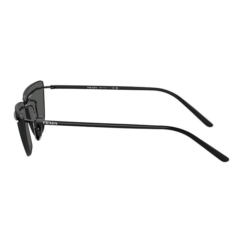 Prada Brand Letter Logo Metal Butterfly Sunglasses Women's Black