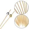 100 STÜCKE 12 cm Einweg-Bambusgabel Gedreht Party Buffet Obst Desserts Pick Spieß Essen Cocktail Sandwich Gabel Stick