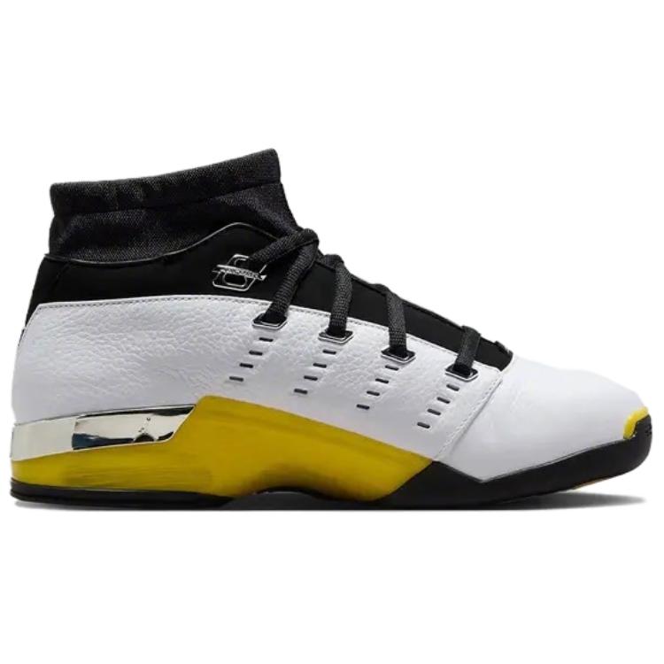 Jordan Air Jordan 17 Cushioning Slip Resistant Abrasion Resistant High top Vintage Basketball Shoes Unisex White FJ0395-100-