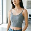 Tank Top Bow Halter Crop Tops Women Summer Folds Camis Backless Camisole Casual Bandage Tee Female Sleeveless