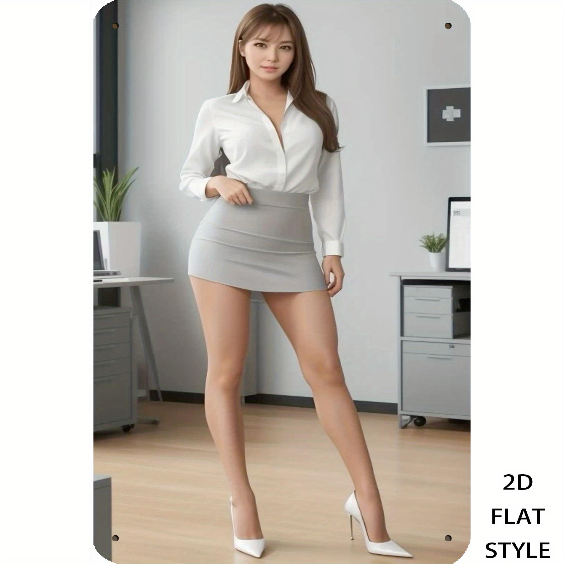 

Винтажная металлическая табличка Декор для офиса Плоское настенное искусство 8x12 дюймов Украшение для комнаты девочки 20x30cm белый