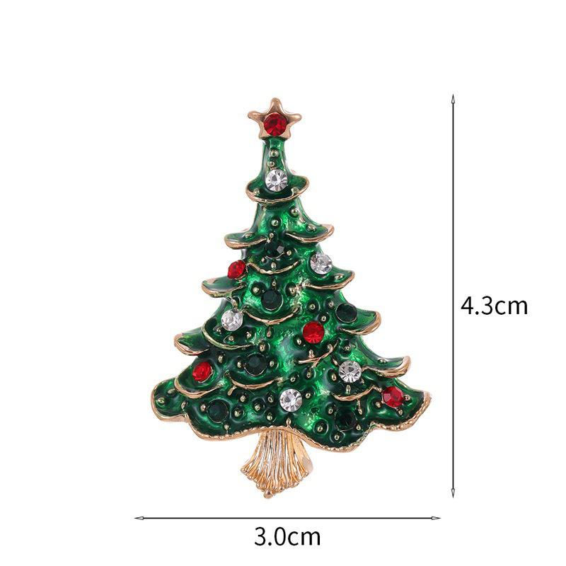 Christmas Tree Brooches For Women Unisex Plant Pins Multi-Color Available Holiday Party Accessories Gifts