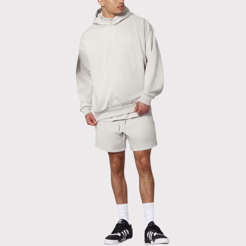 Adidas SS23 Chapter 03 Series Knit Long-Sleeve Hoodie With Brand Logo Print Unisex Tops White IN4241