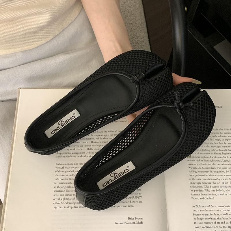 

Мода Мода Сетка Женские Балетки Слипоны Летняя Весенняя Женская Дышащая Обувь Мелкие Роскошные Женские Балетки Обувь 35 чёрный