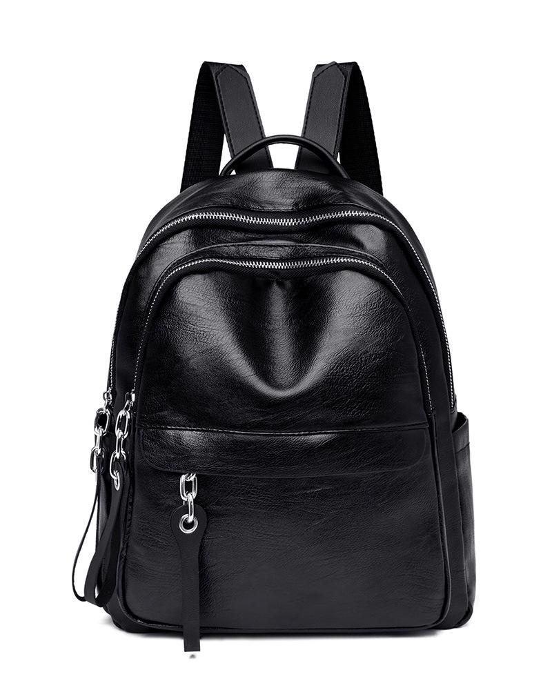 Schoolbag1011 New Korean Backpack Casual Versatile Fashion PU Large Capacity Women's Backpack Women