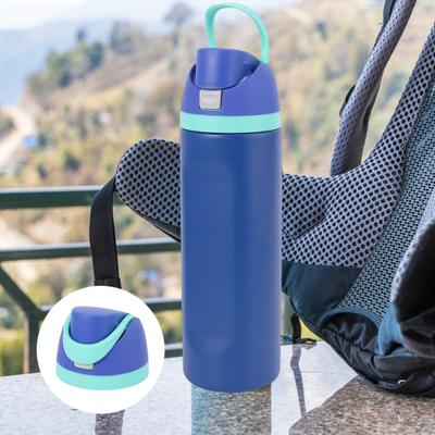 Water Bottle Lid with Straw BPA-Free Food Grade Plastic Cup Lid with Handle