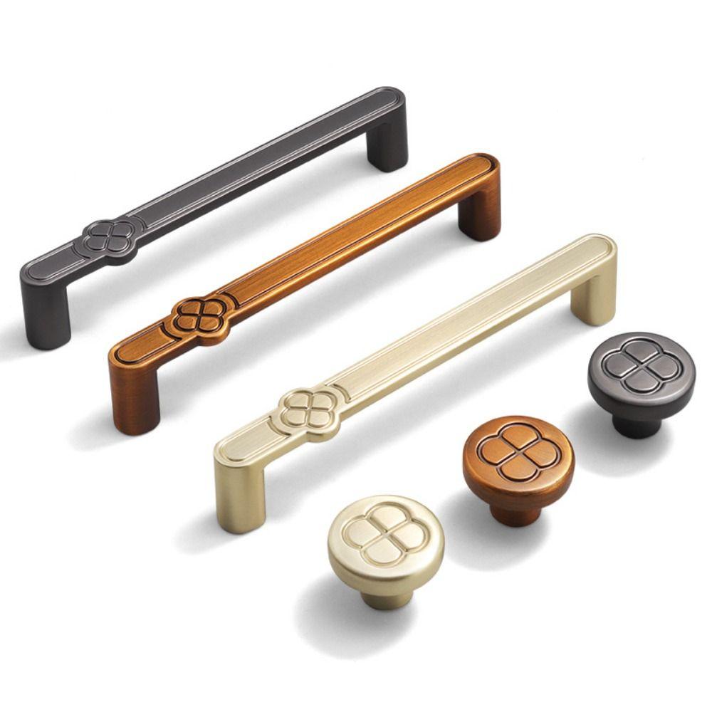 Zinc Zinc Zinc Alloy Chinese Style Cabinet Handles Gold Gold Cabinet Handles Oriental Hardware Drawer