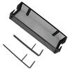 Under Desk Cable Management Tray Carbon Steel Under Desk Storage Basket Cable Organizer with Clamp for Office Home Black
