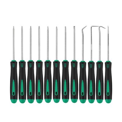 12 Piece Pick and Hook Tool Set for Car Repair Oil Seal O Ring Removal 168mm Stainless Steel Non Slip Grip for Tight Areas