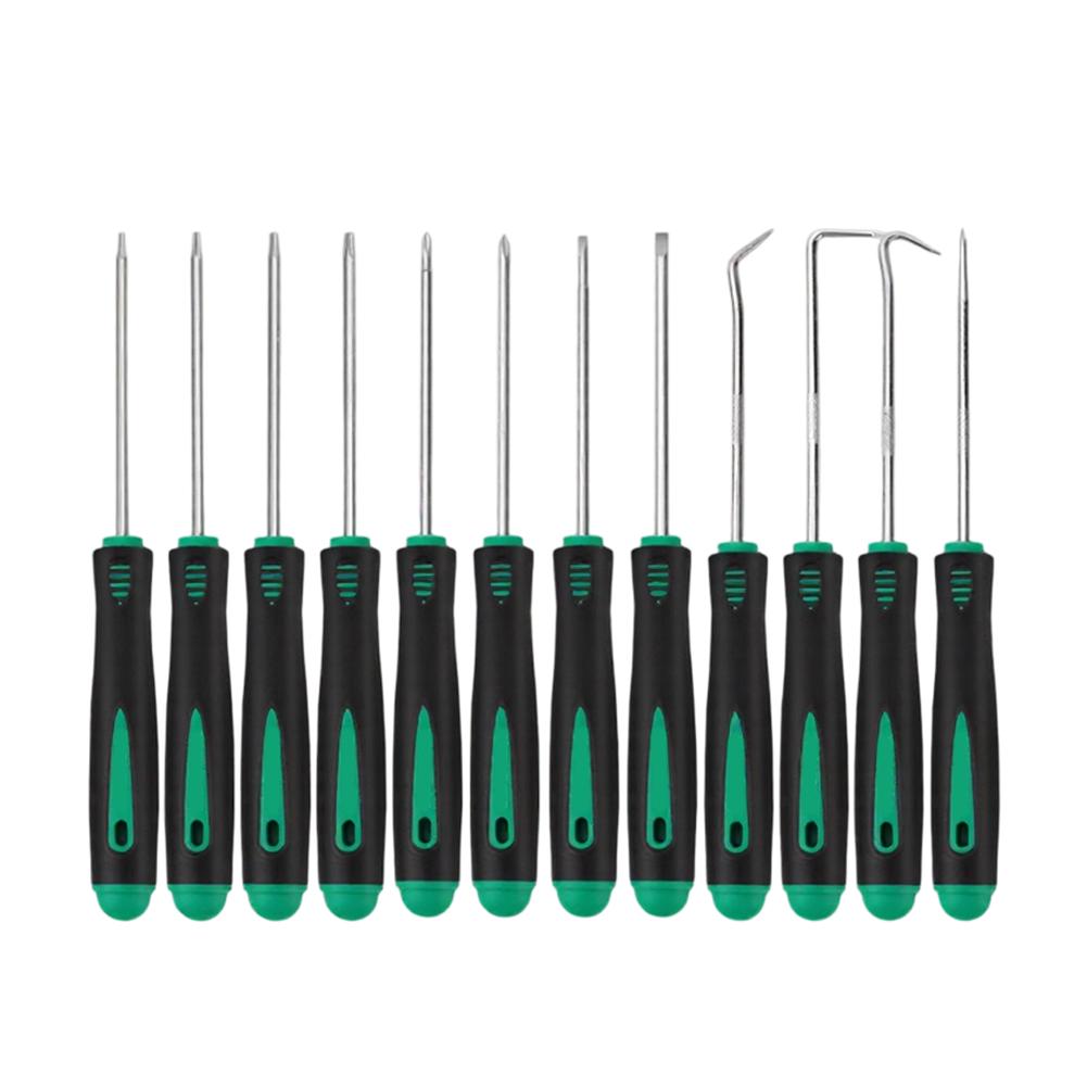 12Pcs Pick And Hook Set Car Auto Oil Seal O-Ring Seal Gasket Pick Puller Remover Car Auto Vehicle Oil Seal Screwdrivers Set