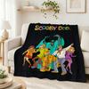 Scoobydoo Gang Anime Printed Blanket Skinfriendly Soft Fleece Blanket For Outdoor Travel Lightweight Home Decor Holiday Gift