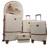 ABS+PC Expandable Trolley Case Set: Three-Piece Layered Storage Carry-on Suitcase for Travel.