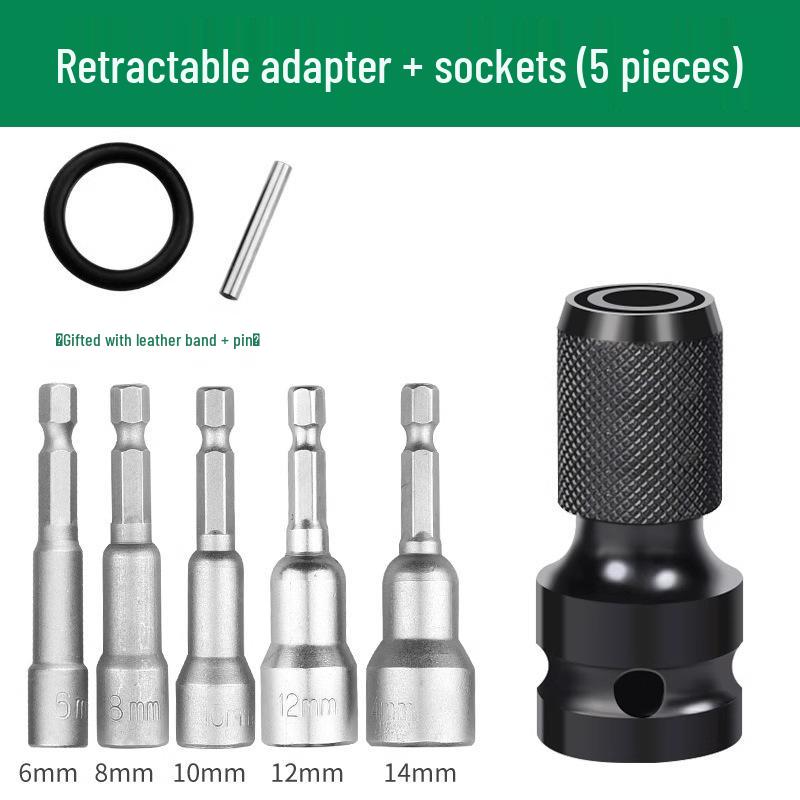 Electric Drill Conversion Kit: Multifunctional Wrench Socket and Chuck Accessories Set