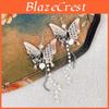 Exquisite New Chinese Style Butterfly Tassel Earrings Simple And Elegant Alloy Material