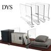 High-quality Shelf Partition Closet Divider Clear Plastic No Punching Design Separator for Plate Clothes Purses Multifunctional Cabinet Board