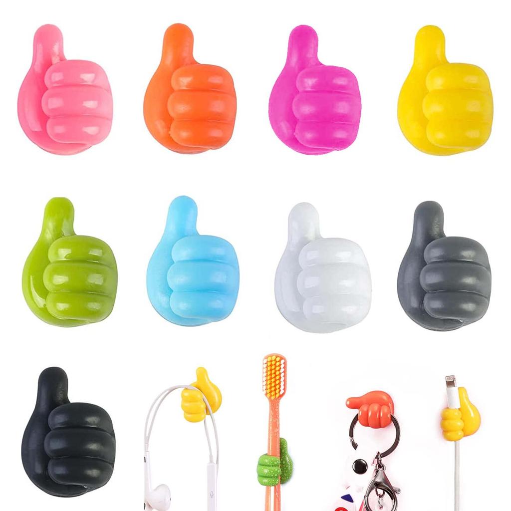 Cable Holders (9-Pack) Cable Clips, Cord Clips for Organizing Wiring, Cable Management, Cable Fixation, USB Data Cable, Drop Prevention, Cord Wiring,