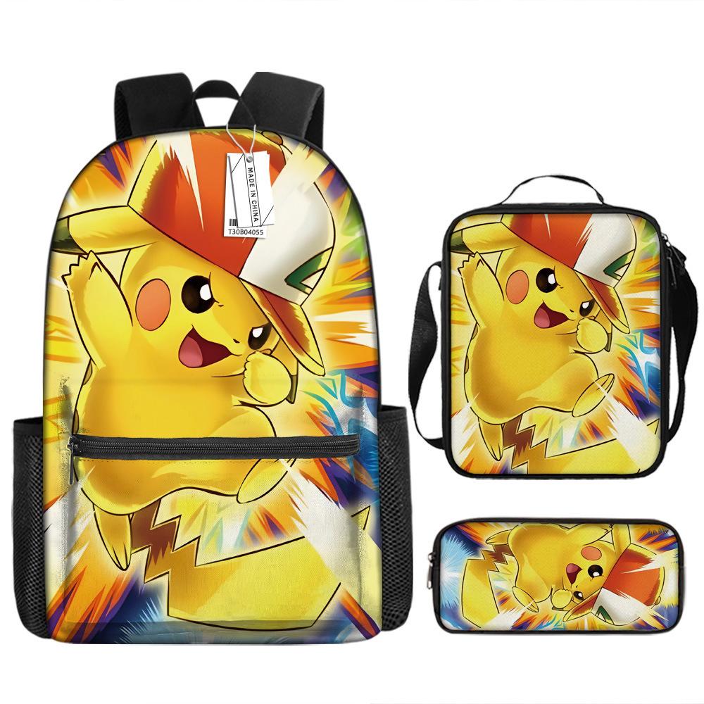 School Season Student Schoolbag Pokémon Pokémon Backpack Cartoon Satchel Pencil Case