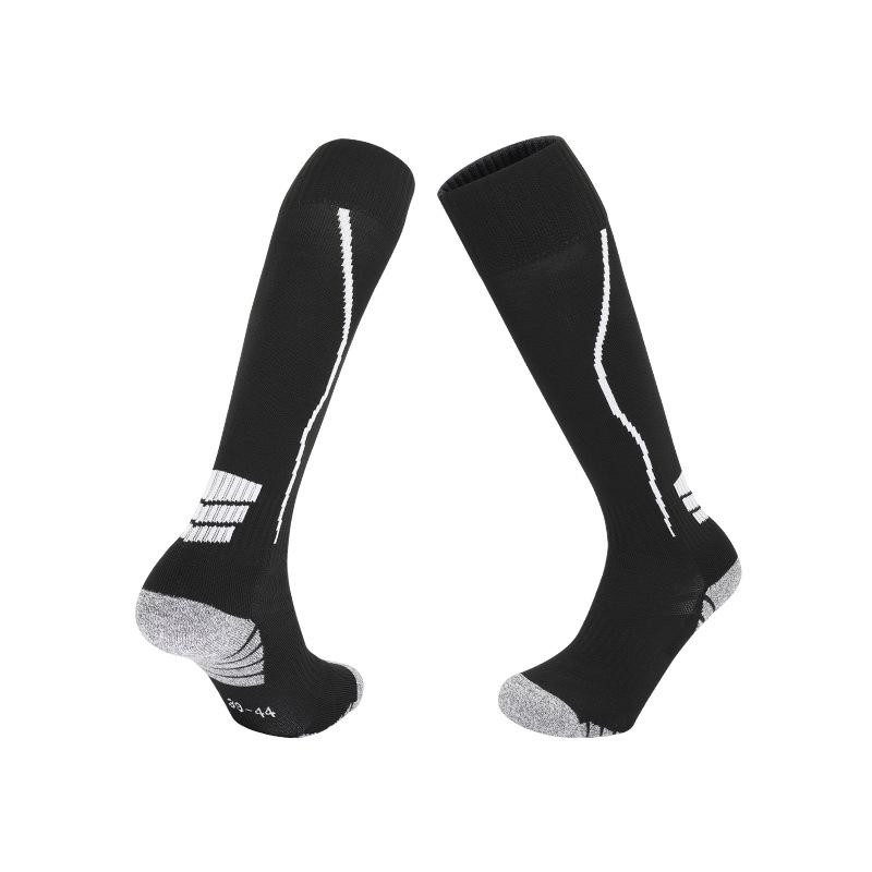 Professional Football Socks Actual Combat Stockings Training Socks Non-Slip Breathable Towel Bottom High Tube Solid Color Fencing Socks