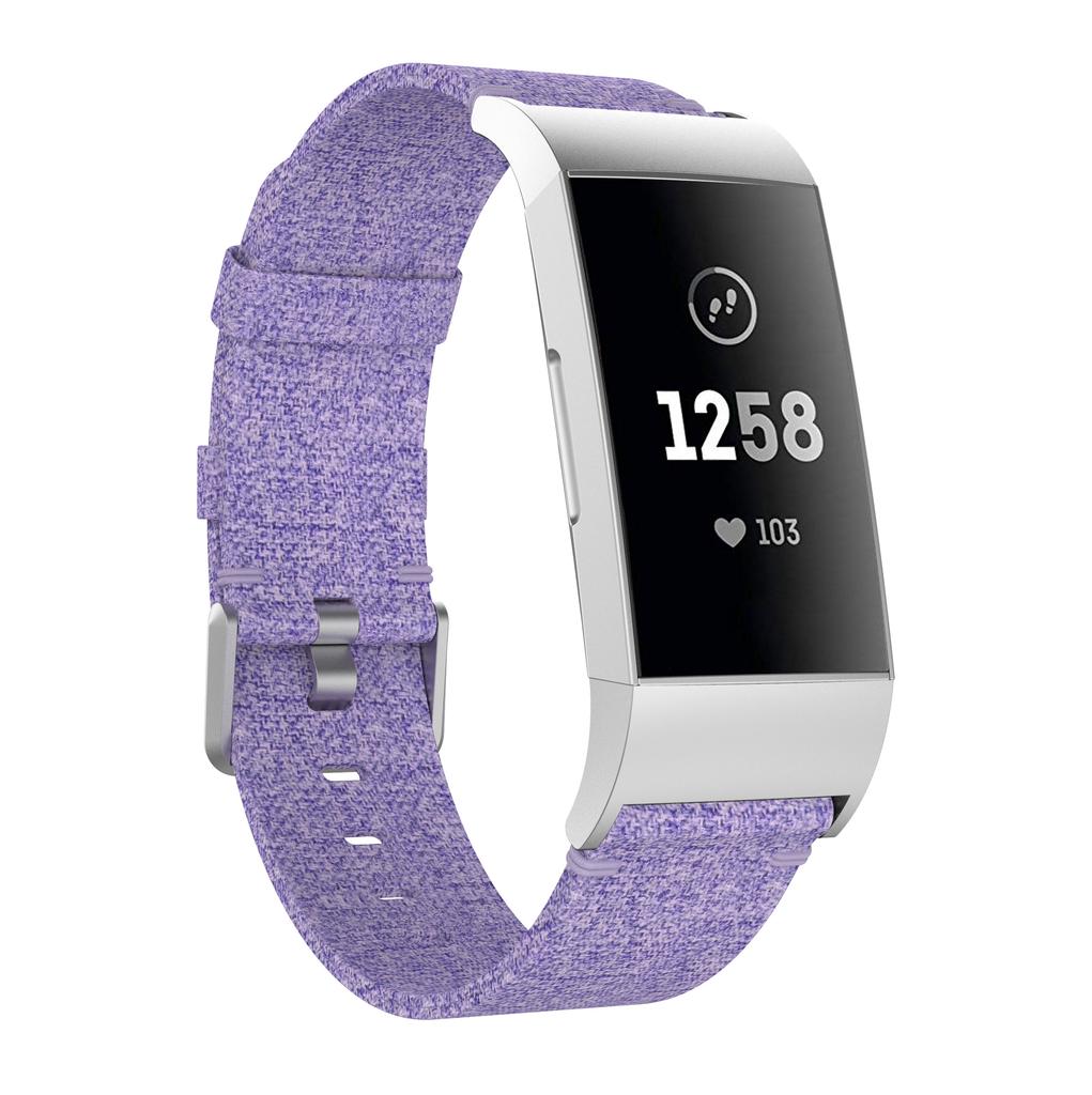 Canvas Watch Band Strap for Fitbit Charge 3 Bracelet Wristband Replacement
