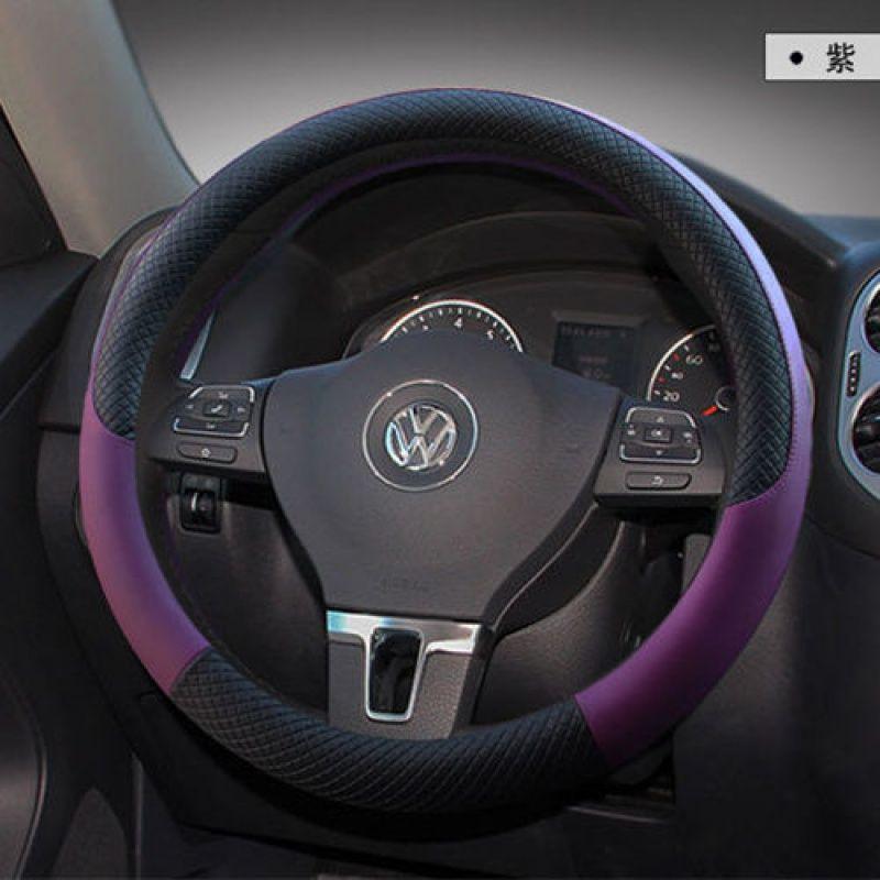 Kožený potah volantu do auta Pro Volkswagen Suiteng Langyi Maiteng Tiguan L Golf 7 Weiling Polo Santana Čtyři roční období