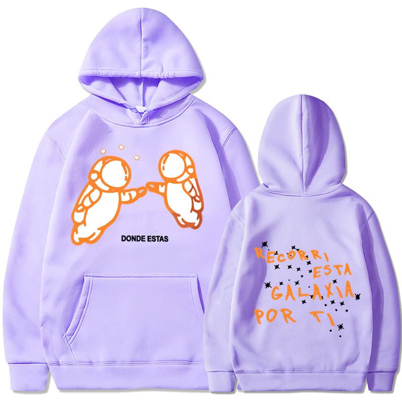 New Thread Recorri Esta Galaxia Por Ti Print Casual Sweater Hoodie Sweater