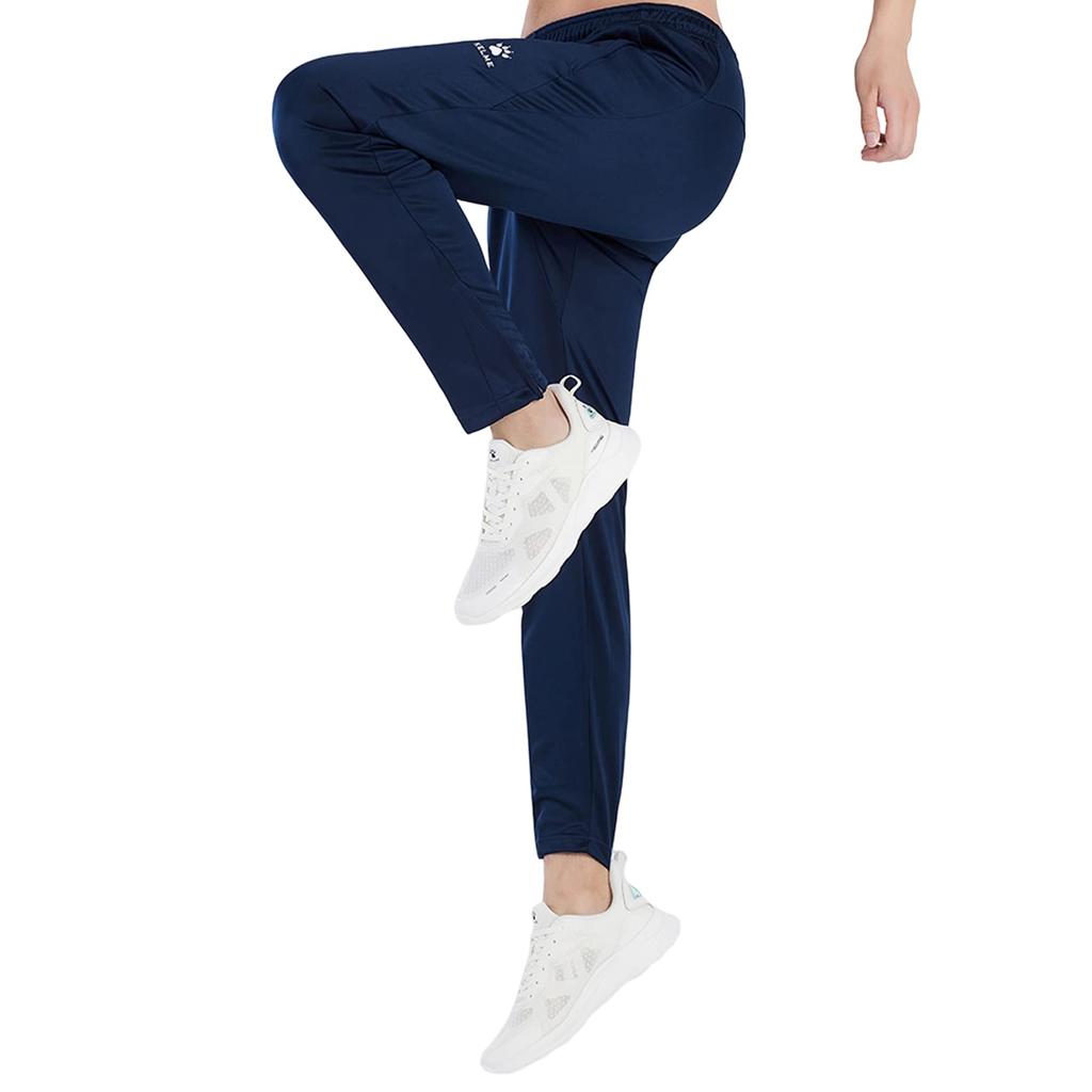 Kelme Men's Active Jogger Pants, Slim Fit, Sweatpants for Running and Training, Fitness (Deep Blue, Size L)