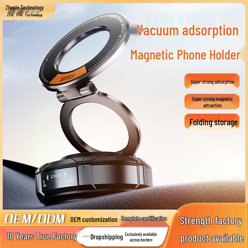 Car Vacuum Magnetic Dashboard Mount - Rotating, Multi-functional Phone Holder