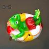 Schwimmende Froschstatue, Harz, Cartoon, entspannender Frosch, Ornament, Teich, schwimmende Froschfigur für Aquarium, Garten, Pool, Wasserspiel, Dekor