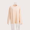 Women's Crew Neck Long Sleeve Oversized T Shirt Solid Color Casual Basic Top