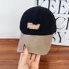 Washed Cotton Soft Top Embroidered Letter Baseball Hat Men's and Women's Fashion Versatile Big Head Curved Brim Showing Face Small Peaked Cap