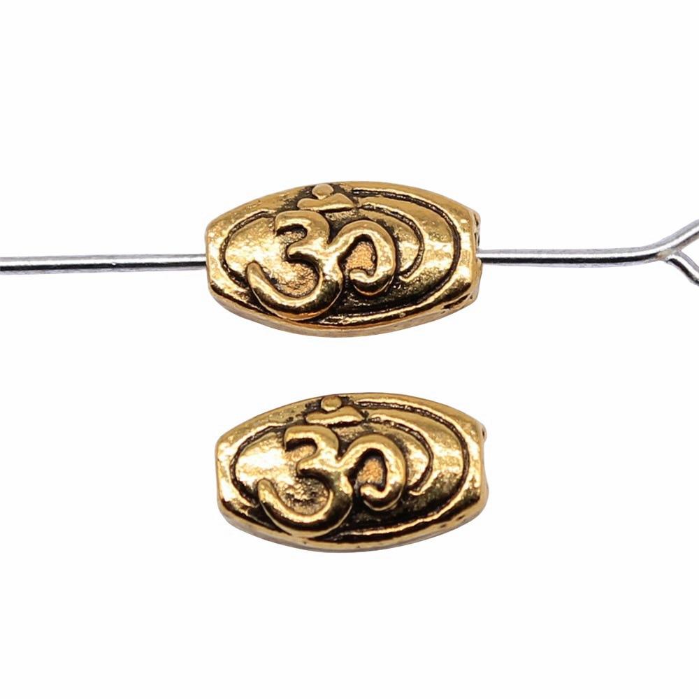 

20шт бусины с маленьким отверстием бусины античное золото цвет цинковый сплав 10х5мм