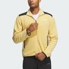 Adidas Full-Zip Polar Fleece Jacket With Color Block Logo Men Jacket Light-Yellow IR8339