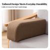 Supportive Curved Armrest Cushion Lightweight Sofa Pillow Compact Couch