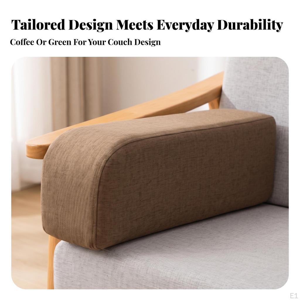 Supportive Curved Armrest Cushion Lightweight Sofa Pillow Compact Couch
