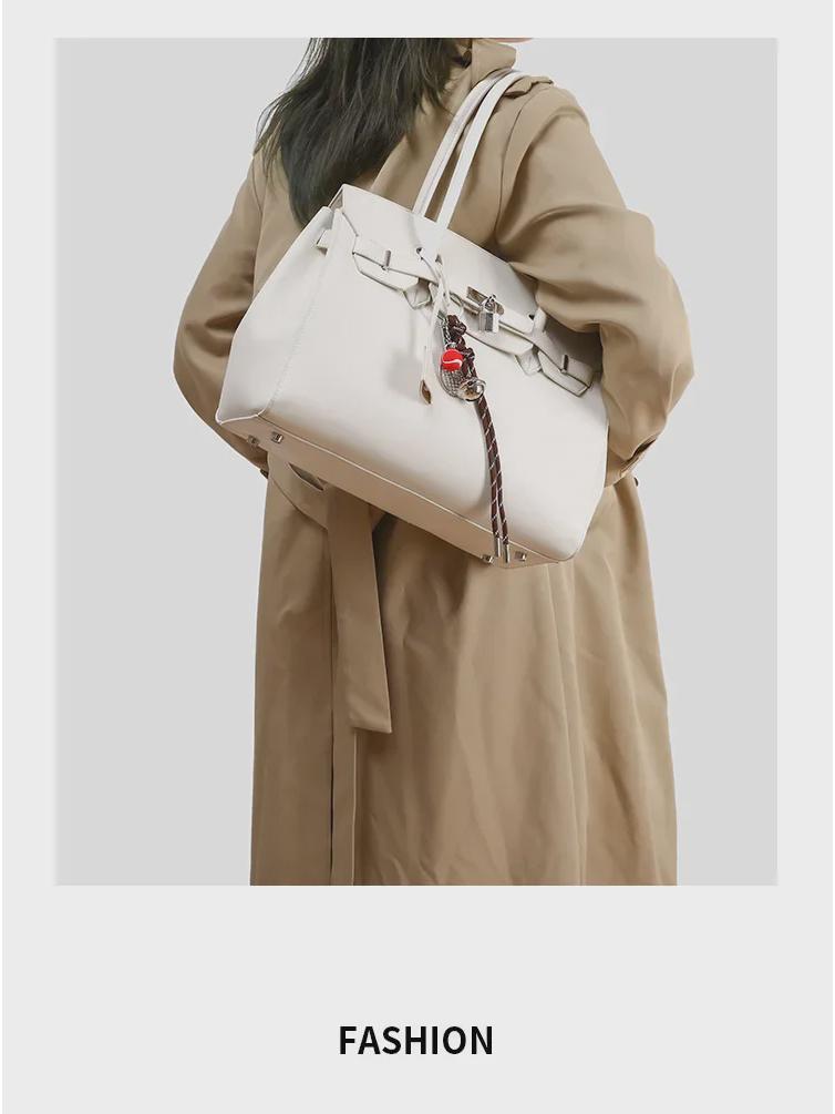 Sac fourre-tout à bandoulière et à bandoulière platine grande capacité printemps/été 2025