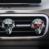Essential Oil Diffuser for Car Skull Vent Clips, Metal Head Air Shaped Perfume Clip Freshener Charm, Halloween Auto Interior Accessory Men Women