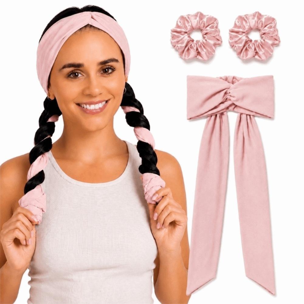 Diadema de Rulos Suaves sin Calor 2 en 1 Herramienta de Peinado Rizador de Pelo Simple para Dormir para Mujeres